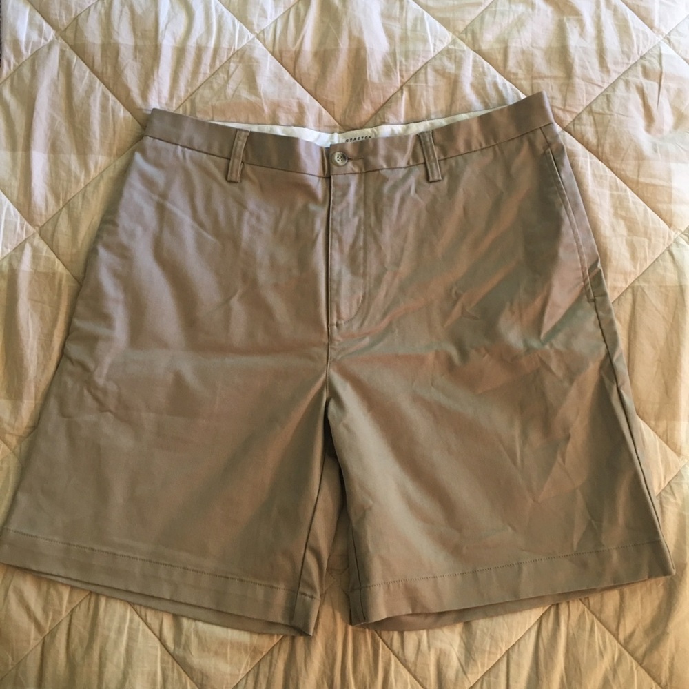 Adidas Stretch Men's Khaki Chino Shorts Size 36